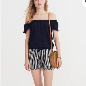 Madewell Texture and Thread Off-the-Shoulder top